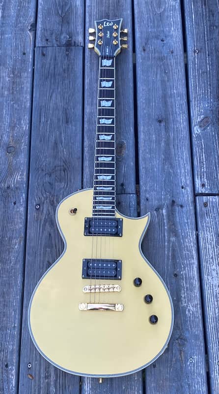 ESP LTD EC-1000T CTM – Vintage Gold Satin (2023) | Hardshell Case Included | FREE SHIPPING image 1