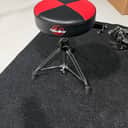 Gibraltar 9608RQPRB 9600 Series Pro Oversized Moto Drum Throne 2010s - Red/Black