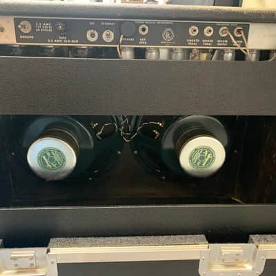 1966 Fender Twin Reverb 2-Channel 85-Watt 2x12" Guitar Combo Amp w/Flight Case image 3