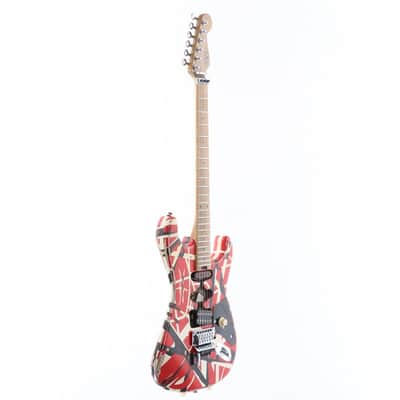 EVH Striped Series Frankenstein Frankie Red/White/Black Stripes Relic [EVH2003568] (09/18) image 14