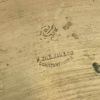 Zildjian 14" Turkish K Constantinople Thin Hi-Hat Crash Cymbal 1920s-30s 782g image 5