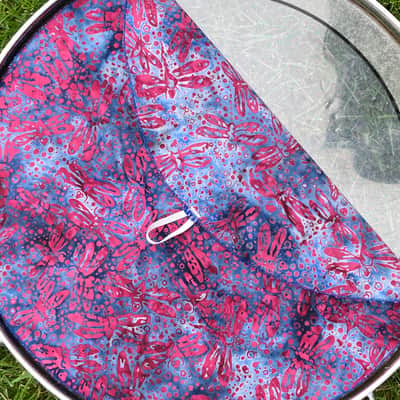 16" single layer Drum Bunny cloth drum cover - dampener - partial mute - compare to Drum Tortillas - Quesadilla - Big Fat Snare image 3