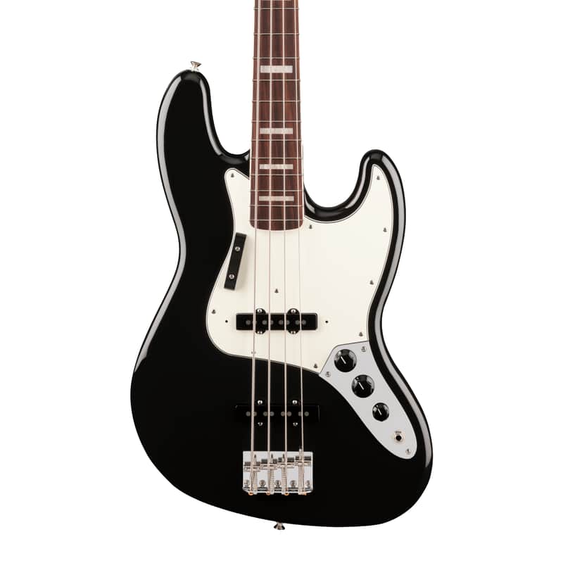 Fender Vintera III Early '70s Jazz Bass, Black w/ Deluxe Gig Bag image 1