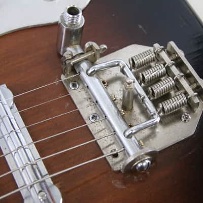1960s Teisco WG-2L Electric Guitar Japan Sunburst (Needs Work) - Free Shipping image 11