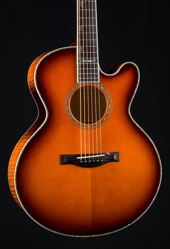 Santa Cruz F-42 Cutaway Custom Flamed Maple and European Spruce with Full Body Sunburst NEW image 1