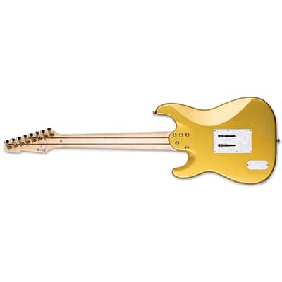 ESP LTD JRV 8FR Metallic Gold MGO 8 String Baritone Javier Reyes - BRAND NEW + HARD CASE 8 FR Floyd Rose image 3
