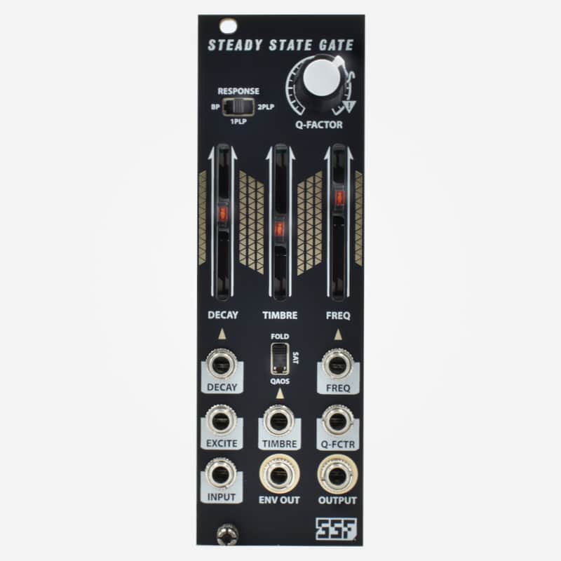 SSF Steady State GATE (Black) Eurorack Resonant Low Pass Gate, Wavefolder, and Saturation Module image 1