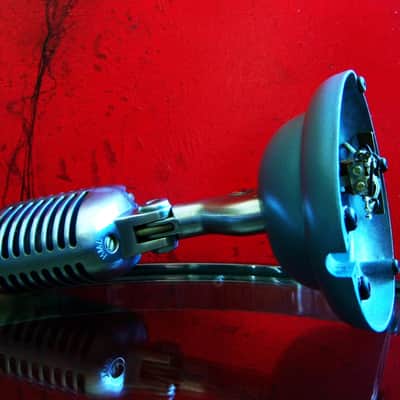 Vintage 1959 Shure 55S Unidyne dynamic cardioid Microphone w S-36 desk stand Elvis 55 55SW Super 55 image 15