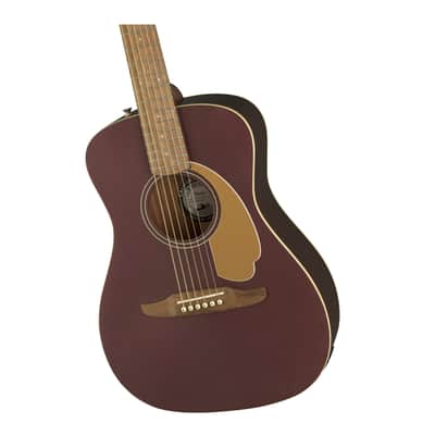 Fender Malibu Player 6-String Acoustic Guitar (Right-Hand, Burgundy Satin) with FB405 Dreadnought Gig Bag (Black), Instrument Cable, Adjustable Guitar Stand, FT-1 Pro Clip-On Tuner Bundle image 14