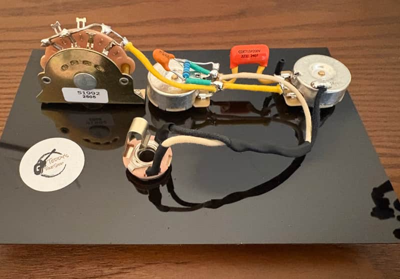 Fender Telecaster 3-way wiring harness upgrade for single coil neck and bridge pickups and volume treble bleed mod image 1