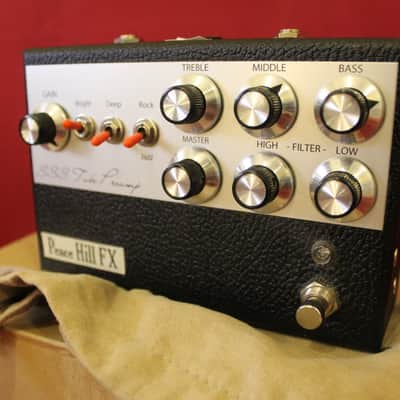 Peace Hill FX  SSS Tube Preamp Dumble style with Black Tolex & Silver Panel image 6