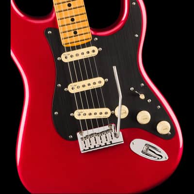 Fender American Ultra II Stratocaster Sinister Red with Case image 3