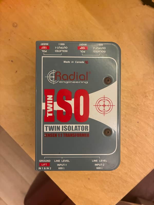 Radial Twin-Iso Two Channel Line Level Isolator 2010s - Blue image 1