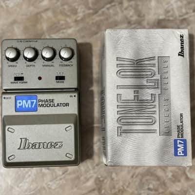 Ibanez PM7 Phase Modulator [NOS - New Old Stock] ToneLok Series - Grey Silver with Box and Manual image 5