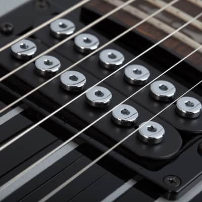 Schecter Synyster Standard Gloss Black with Silver Pin Stripes image 6