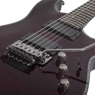 SCHECTER C-1 Hellraiser FR Electric Guitar Black Cherry Finish image 6