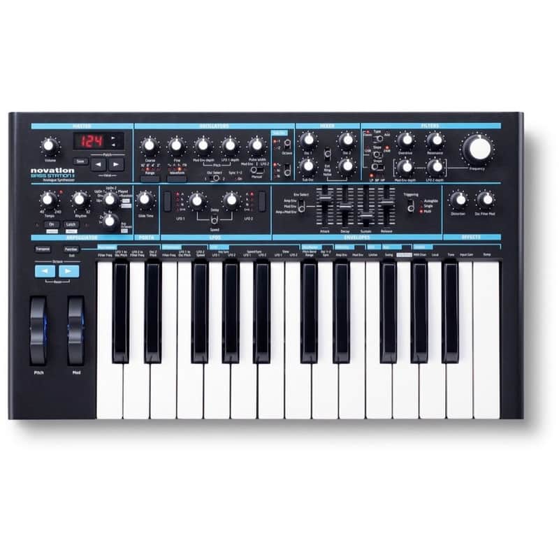 Novation Bass Station II Analog Synthesizer Keyboard, 25-Key, Open Box (Like New) image 1