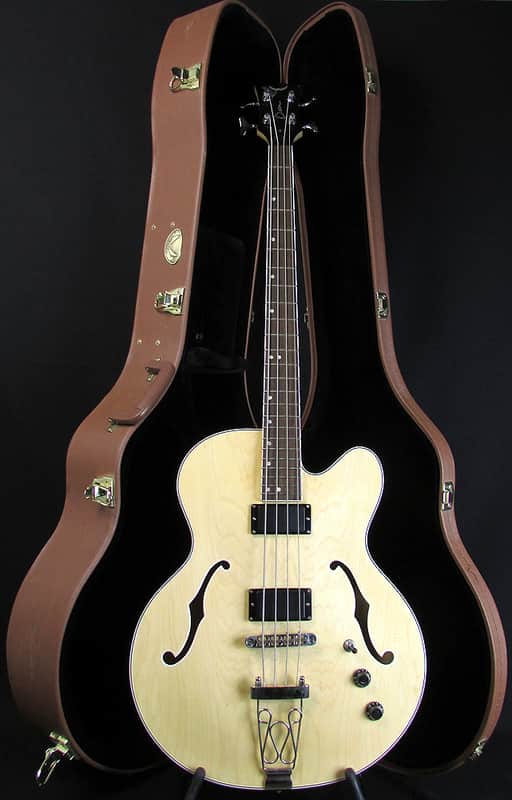 2005 Dean Stylist Hollow Body Bass w/Original Hardcase! image 1