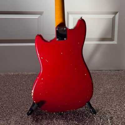 Fender 1966 Mustang Guitar with Rosewood Fretboard - Dakota Red image 6