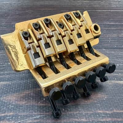 GOTOH B.C. Rich Logo GE1988T Floyd Rose Tremolo Bridge Gold w/Lock Nut Arm Japan image 4