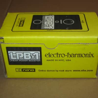 lightly handled Electro-Harmonix EMPTY CARDBOARD BOX & orig Owner's Manual & Warranty / Registration paperwork ONLY for Nano LPB-1 Linear Power Booster (NO pedal) from 2010s, specifically 2015 image 8