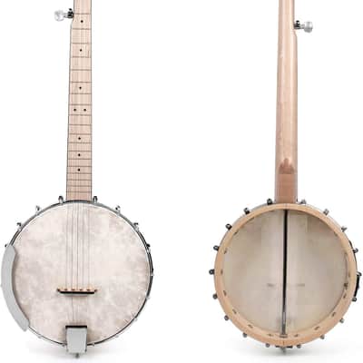 5 String Banjos Full Size Open Back Banjo Adjustable Maple Body Head with 2 Tuning Wrench, 4 Picks, Strings, Tuner, Strap Ruler, Cleaning Cloth, Gig Bag for New Beginner Professional image 2