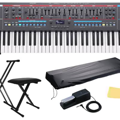 Roland Juno-X 61-Key Programmable Polyphonic Keyboard Synthesizer w/ Roland DP-10 Damper Pedal