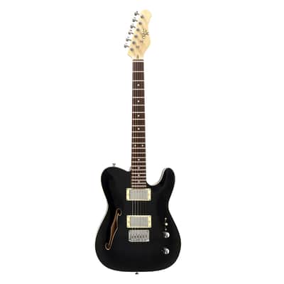 Michael Kelly Guitars '58 Thinline Semi-Hollow Gloss Black image 1