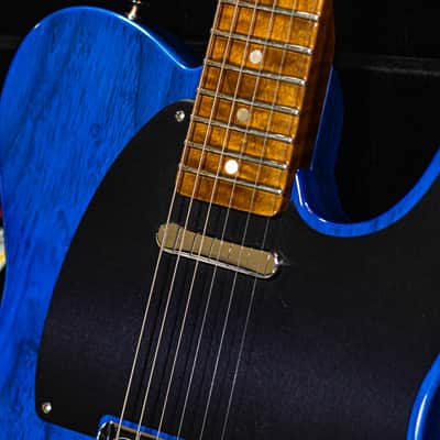Fender CS American Custom Tele NOS 1-P R3AF MN SBT 2025 - Sapphire Blue Transparent image 22