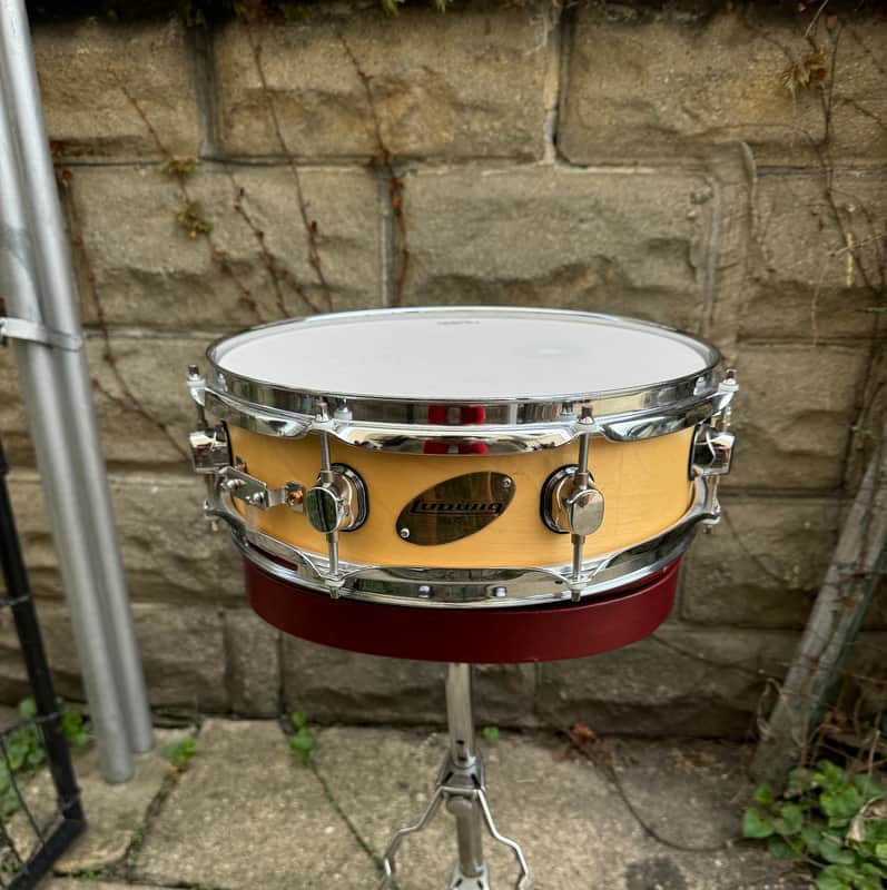 Ludwig Accent CS Custom 13x4” Piccolo Wood Snare Drum - Natural image 1