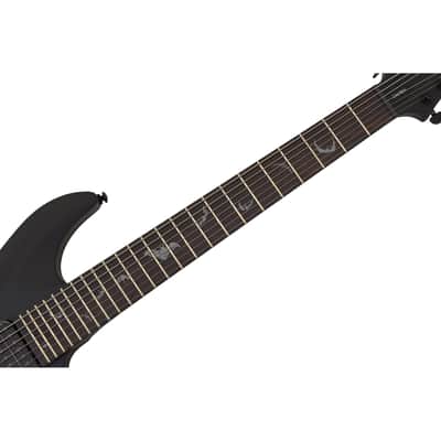 Schecter Damien-7 guitar in Satin Black B-Stock 0041 image 3