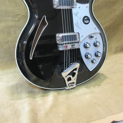 1989 Rickenbacker John Kay Signature Jet Glo/Black 1 of 250 Rare Guitar Mint Shape W/ OHSC Free US Shipping! image 3