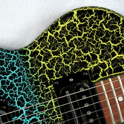 Custom Crackle Painted and Upgraded Epiphone LP Special ll Electric Guitar With Matching Headstock image 10