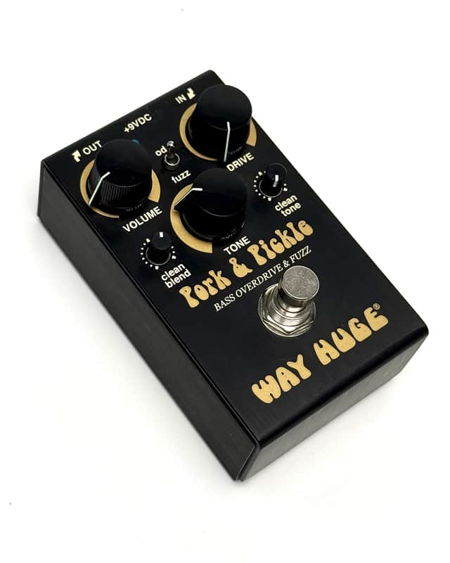Way Huge Pork & Pickle Bass Overdrive Fuzz 2024 - Black image 1