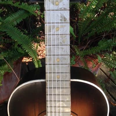 Collegiate Santacilla Parlor Guitar 1920's-1930's image 5