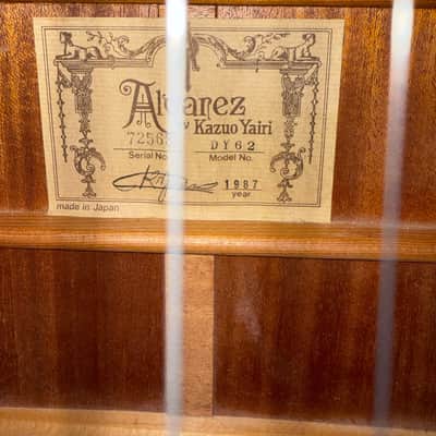 Alvarez Yairi 9Y62 1987 - Mahogany image 13