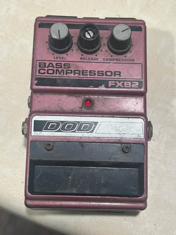 DOD FX-82 Bass Compressor 1987 - 1996 - Pink image 1