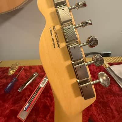 Fender Limited edition American performer timber telecaster  2023  - Timber sasafrass mocha image 2