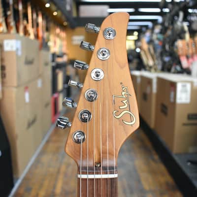 Suhr Standard Plus Electric Guitar Trans Charcoal Burst w/Pau Ferro Fingerboard, Padded Gig Bag image 7