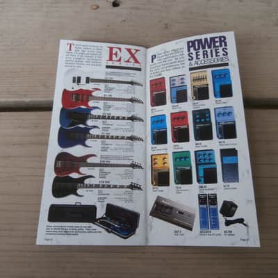 Vintage 1990 Ibanez Guitar and Bass Catalog! JEM, EX, Artist, JS Series! Rare, Original Case Candy! image 10