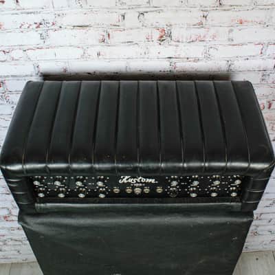 Kustom - K100B - 50 Watt Solid State Bass Amp Head w/2x15 Cab - w/Cab Cover - x1862 - USED image 8