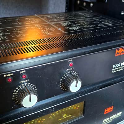HH V200 Mosfet Stereo Power Amp 1980s Van Halen | Reverb