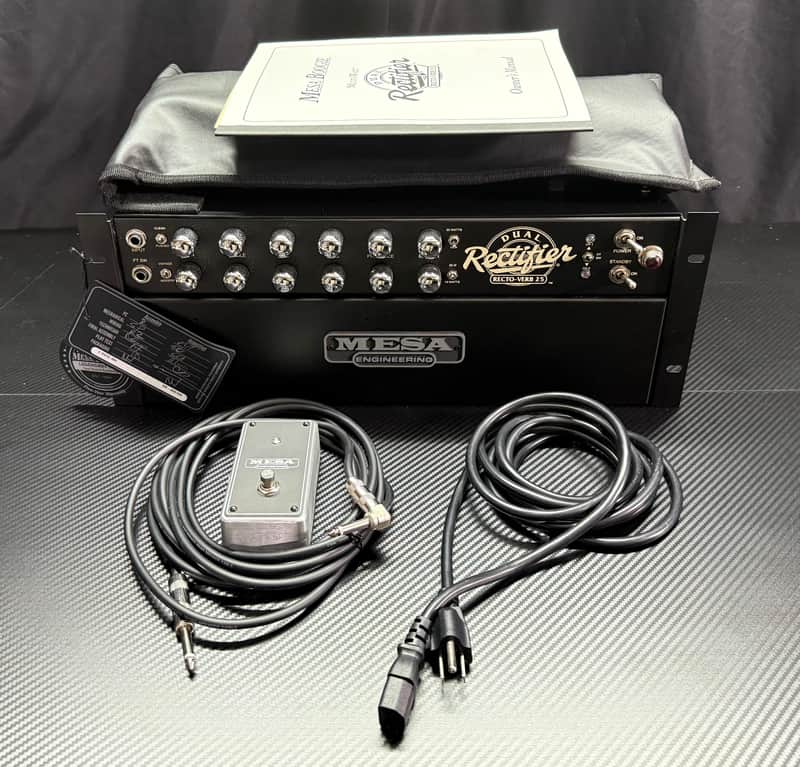Mesa Boogie Recto-Verb 25 Rackmount Guitar Tube Head - Black image 1