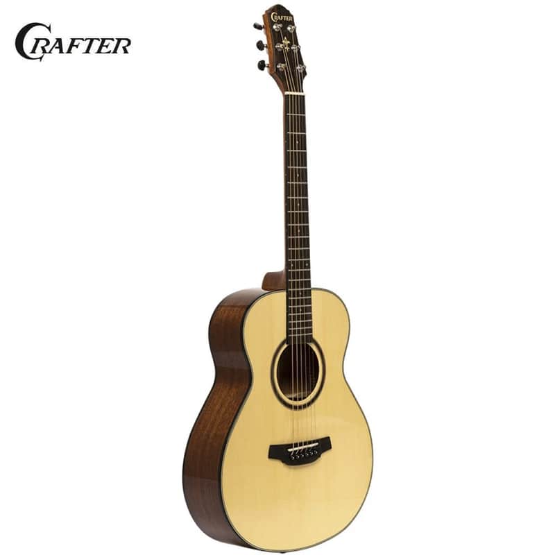 Crafter HM250-N Silver Series Laminated Spruce Top Mahogany Neck 3/4 Size 6-String Mini Acoustic Guitar image 1