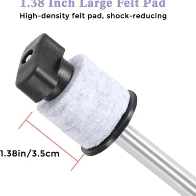 Drum Set Mounting Clamp Cymbal Stand Extension Arm L Cymbal Clamp for 8-12 Inch Splash Cymbals,Adjustable Cymbal Arm Fits 15-33mm Cymbal Stand, Drummer Beginner Percussion Accessories image 3
