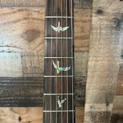 PRS Wood Library Custom 24 Left Handed Quilted Maple 10-Top Natural Finish Ziricote Fingerboard Paisley PRS Hardcase 598 image 13