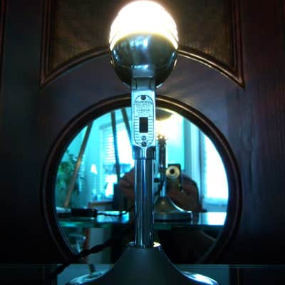 Vintage 1950's Electro-Voice 950 Cardax Crystal Microphone w cable mod LED light lamp # 1 image 12