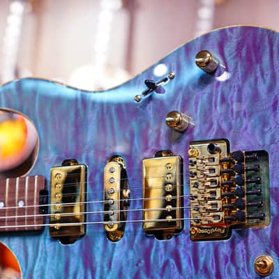 ESP Custom shop Hiend Spec Snapper CTM double Neck  2019 Custom color image 4