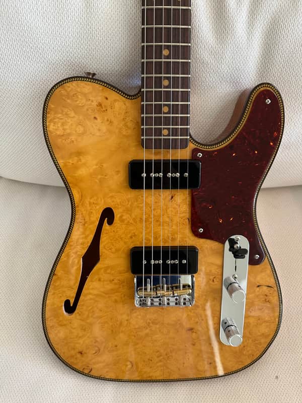 Fender Fender Artisan Maple Burl Dual P90 Telecaster - Aged Natural Rosewood Fingerboard 2021 - Artisan image 1