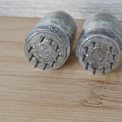 Nice NOS  perfectly matched pair of USN CHS SYLVANIA 6922 USA made e88cc ecc88  6DJ8 like PHILIPS ECG JANSAME CODE fully tested Double stage getter. image 10